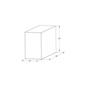 Icon Fresh Water Tank 50 Gallon 58 inch x 22 inch x 14 inch With Fittings 12453