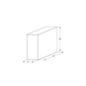 Icon Fresh Water Tank 39 Gallon 54 inch x 20 inch x 9 inch Without Fittings 12450