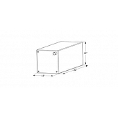Icon Fresh Water Tank 20 Gallon 32 inch x 12 inch x 12 inch With Fittings 12472