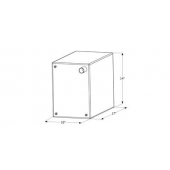 Icon Fresh Water Tank 10 Gallon 17 inch x 14 inch x 10 inch With Fittings 12464