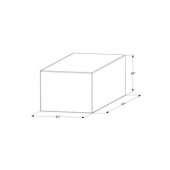 Icon Fresh Water Tank 63 Gallon 47 inch x 16 inch x 21 inch Without Fittings 12456