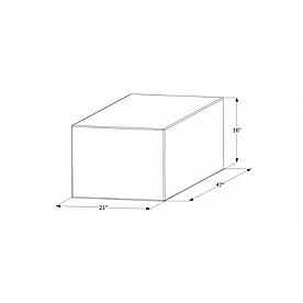 Icon Fresh Water Tank 63 Gallon 47 inch x 16 inch x 21 inch Without Fittings 12456