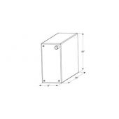 Icon Fresh Water Tank 15 Gallon 30 inch x 16 inch x 8 inch With Fittings 12467