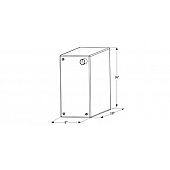 Icon Fresh Water Tank 10 Gallon 18 inch x 16 inch x 8 inch With Fittings 12465