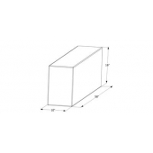 Icon Fresh Water Tank 38 Gallon 58 inch x 16 inch x 10 inch Without Fittings 12457