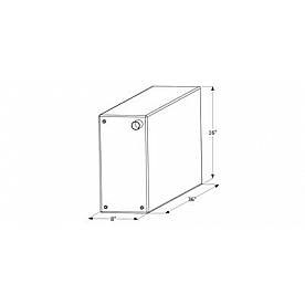 Icon Fresh Water Tank 18 Gallon 36 inch x 16 inch x 8 inch Roto Molded Without Fittings 12502