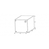 Icon Fresh Water Tank 12 Gallon 20 inch x 12 inch x 12 inch Roto Molded Without Fittings 12504