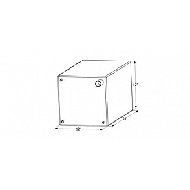 Icon Fresh Water Tank 12 Gallon 20 inch x 12 inch x 12 inch Roto Molded Without Fittings 12504