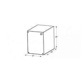 Icon Fresh Water Tank 26 Gallon 22 inch x 20 inch x 15 inch Roto Molded Without Fittings 12507