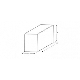 Icon Fresh Water Tank 41 Gallon 71 inch x 10 inch x 14 inch Roto Molded With Fittings 12715