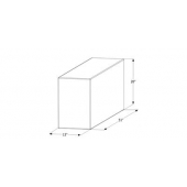 Icon Fresh Water Tank 54 Gallon 51 inch x 13 inch x 20 inch Roto Molded With Fittings 12716