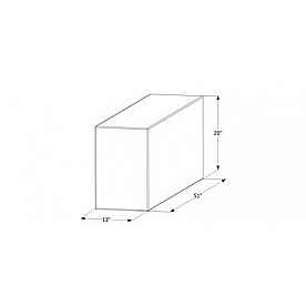 Icon Fresh Water Tank 54 Gallon 51 inch x 13 inch x 20 inch Roto Molded With Fittings 12716
