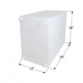 Icon Fresh Water Tank 20 Gallon 24 inch x 18 inch x 12 inch Roto Molded With Fittings 12718