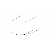 Icon Fresh Water Tank 63 Gallon 47 inch x 16 inch x 21 inch Roto Molded With Fittings 12720