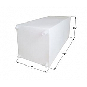 Icon Fresh Water Tank 40 Gallon 39 inch x 16 inch x 9 inch Roto Molded With Fittings 12725