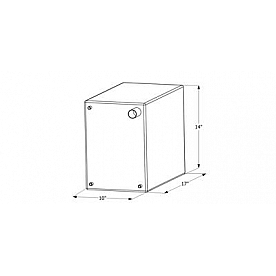 Icon Fresh Water Tank 10 Gallon 17 inch x 10 inch x 14 inch Roto Molded With Fittings 12728