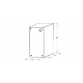 Icon Fresh Water Tank 10 Gallon 18 inch x 8 inch x 16 inch Roto Molded With Fittings 12729