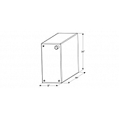 Icon Fresh Water Tank 15 Gallon 30 inch x 16 inch x 8 inch Roto Molded With Fittings 12731