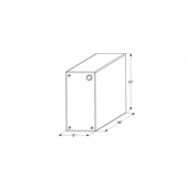 Icon Fresh Water Tank 25 Gallon 48 inch x 16 inch x 8 inch Roto Molded With Fittings 12733