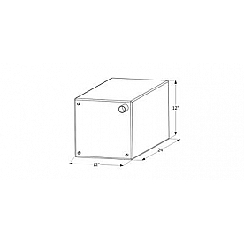 Icon Fresh Water Tank 15 Gallon 24 inch x 12 inch x 12 inch Roto Molded With Fittings 12735