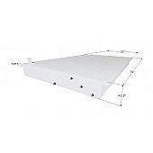 Starcraft Fresh Water Tank 26 Gallon 51 inch x 32 inch x 4-1/2 inch Roto Molded With Fittings 14095