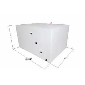 Jayco Fresh Water Tank 20 Gallon 22-1/2 inch x 17 inch x 13 inch Roto Molded With Fittings 14211