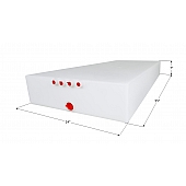 Jayco Fresh Water Tank 38 Gallon 55 inch x 24 inch x 7 inch Roto Molded With Fittings 14227