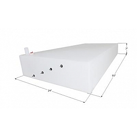 Jayco Fresh Water Tank 38 Gallon 55 inch x 24 inch x 7 inch Roto Molded With Fittings 14231