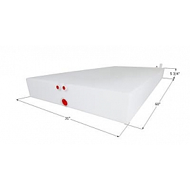 Jayco Fresh Water Tank 42 Gallon 60 inch x 31 inch x 5-3/4 inch Roto Molded With Fittings 14235