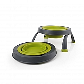 Dexas International Pet Dish Single Elevated Feeder Green -  PW130432383