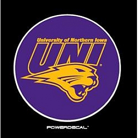 LED Backlit Logo Northern Iowa with 3M Adhesion 