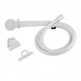 Dura Faucet Shower Head with 60 inch Hose White - DF-SA130-WT