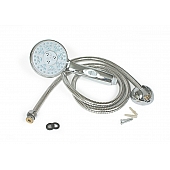 Camco Shower Head with 60 inch Hose/ On/ Off Valve 5 Position Chrome - 43713