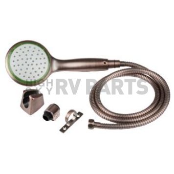 Dura Faucet Shower Head with 60 inch Stainless Steel Hose - Brushed Satin Nickel - DF-SA470K-SN