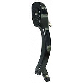 JR Products Shower Head with 1/4 inch Turn Black - QQ-SHHE-B-A