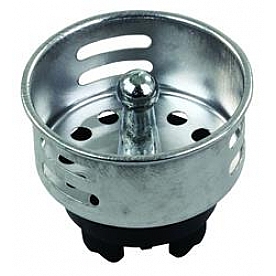 JR Products Sink Strainer Basket Push-In - Steel 
