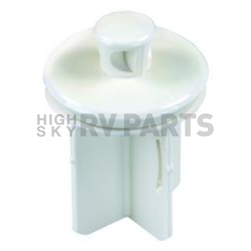 JR Products Sink Strainer Stopper Plastic Stem Parchment - 95225