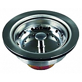 JR Products Sink Strainer Any 3-1/2 Inch To 4 Inch Sink Opening - Stainless Steel 