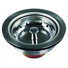 JR Products Sink Strainer Any 3-1/2 Inch To 4 Inch Sink Opening - Stainless Steel 