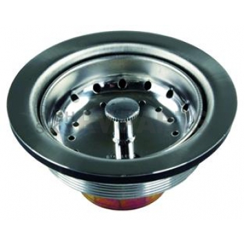 JR Products Sink Strainer Any 3-1/2 Inch To 4 Inch Sink Opening - Stainless Steel 