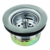 JR Products Sink Strainer Up To 2 Inch Drain Opening  Die Cast Steel - 95325