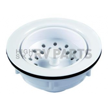 JR Products Sink Strainer Any 3-1/2 Inch To 4 Inch Sink Opening Plastic - 95275
