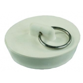 JR Products Sink Strainer Drain Stopper - White Rubber 