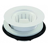 JR Products Sink Strainer Up To 2 Inch Drain Opening  Plastic - 95015