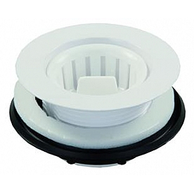 JR Products Sink Strainer Up To 2 Inch Drain Opening  Plastic - 95015