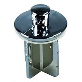 JR Products Sink Strainer Stopper Plastic Stem Silver - 95245