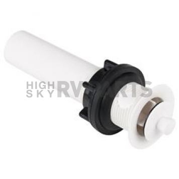 Dura Faucet Sink Drain Assembly 1-1/2 Inch White - DF-PU200-WT