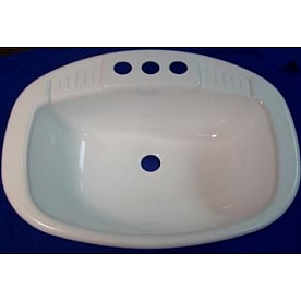 LaSalle Bristol Sink 20 inch x 16 inch Parchment ABS Plastic - 16270PPA
