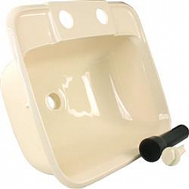 JR Products RV Sink ABS Plastic Parchment 95361