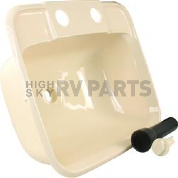 JR Products RV Sink ABS Plastic Parchment 95361